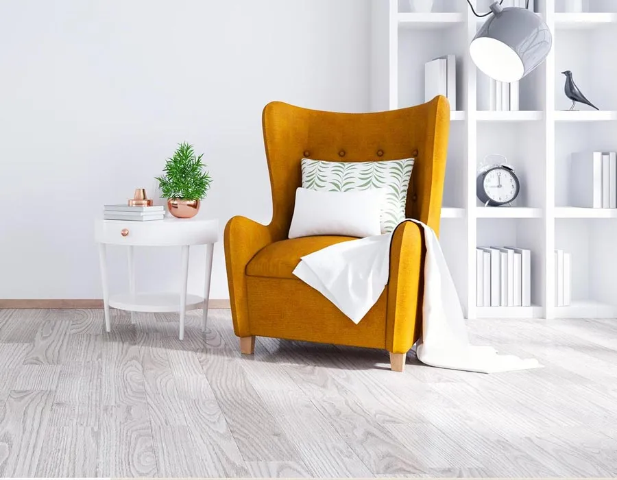 Chair and Silver Hardwood Floors Chair and Silver Hardwood Floors